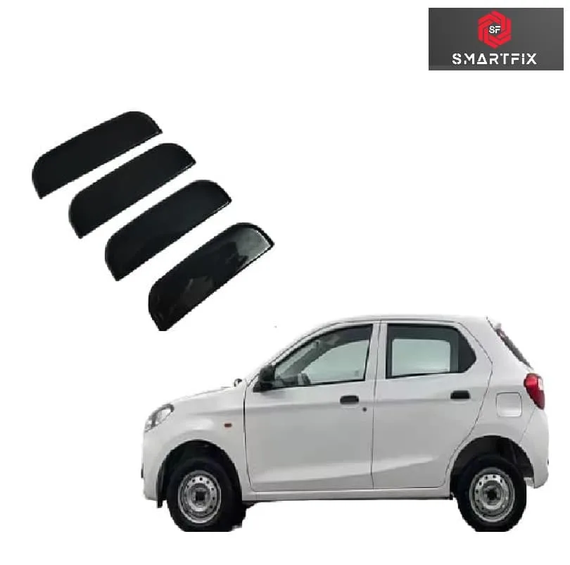 Maruti Suzuki Alto Catch Cover, Door Handles, Chrome, Universal for Alto All Models, Set of 4 Pcs (Black)