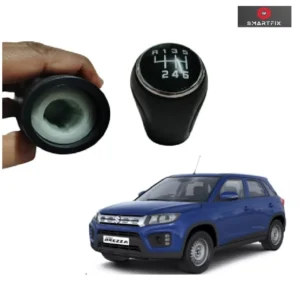 Gear Lever Knob/Shifter Knob for Brezza, Black Colour, 5 Speed/Gear, Pack of 1