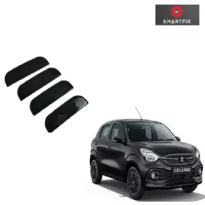 Maruti Suzuki Celerio 2022 Catch Cover Exterior Door Handles, Chrome, Black Color, Compatible for Celerio 2022, Set of 4 Pcs (Black)