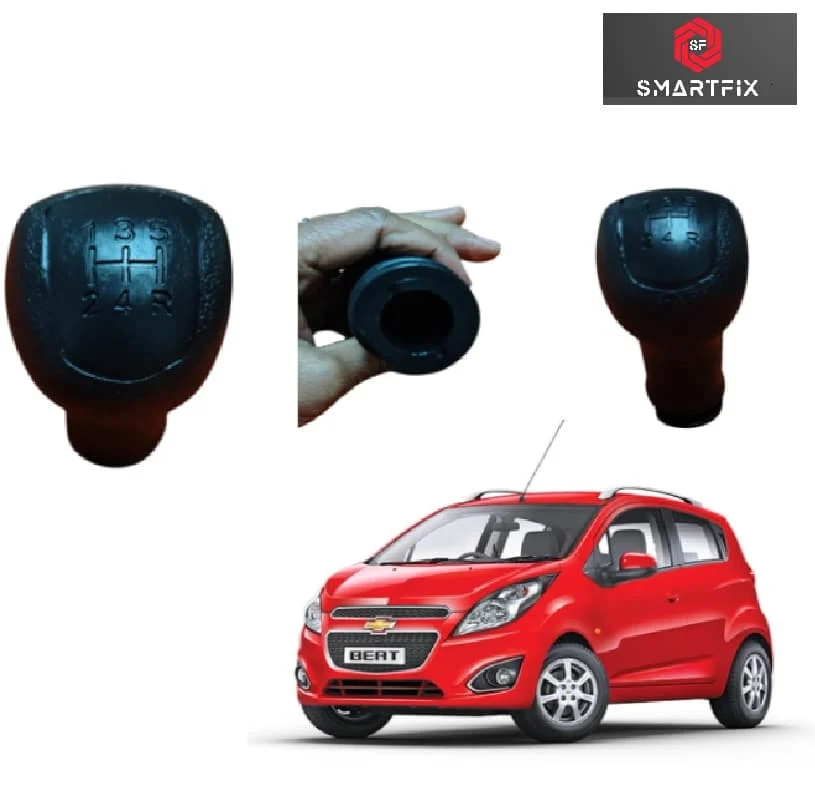 Gear Lever Knob/Shifter Knob Heavy Duty for Chevrolet Beat, Black Color, 5 Speed, Pack of 1