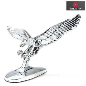 Eagle Car Front Hood Bonnet Emblem Sticker Metal Silver for Stylish Look of Your car, Universal