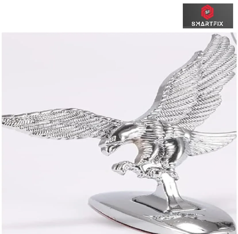 Eagle Car Front Hood Bonnet Emblem Sticker Metal Silver for Stylish Look of Your car, Universal - Image 3