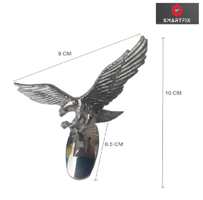 Eagle Car Front Hood Bonnet Emblem Sticker Metal Silver for Stylish Look of Your car, Universal - Image 4