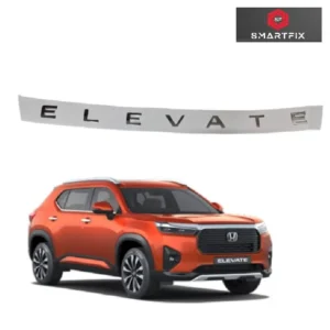 Elevate 3D Bonnet Letter Alphabets Logo Emblem Sticker for Elevate, Silver Color, with Adhesive, Pack of 1