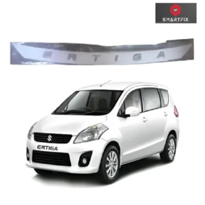 ERTIGA 3D Bonnet Letters 3D Alphabets Maruti Suzuki Ertiga Car Accessories Car Monogram Logo, Chrome, Silver, Pack of 1