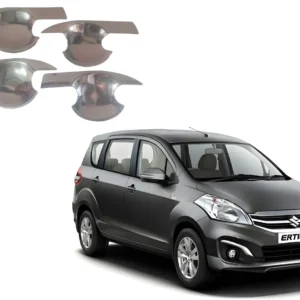 Finger Bowl for Maruti Suzuki Ertiga 2015, Door Handle Bowl, Finger Grip, Chrome Finish, ABS Material, Silver, 1 Set of 4Pcs