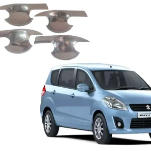 Finger Bowl for Maruti Suzuki Ertiga 2012, Door Handle Bowl, Finger Grip, Chrome Finish, ABS Material, Silver, 1 Set of 4Pcs