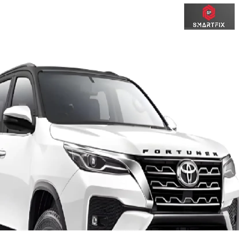 Fortuner Car 3D Bonnet Letters Alphabets Chrome, Car Monogram, Black, Set of 1 - Image 4