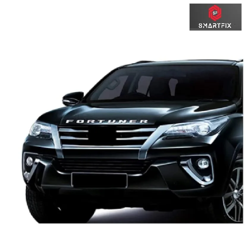 Fortuner Car 3D Bonnet Letters Alphabets, Car Monogram, Logo, Silver, Set of 1 - Image 4