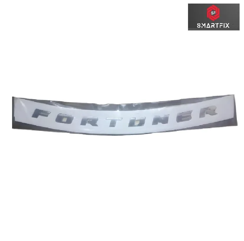 Fortuner Car 3D Bonnet Letters Alphabets, Car Monogram, Logo, Silver, Set of 1 - Image 3