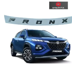 Fronx Car 3D Bonnet Letter Alphabets Names Logo, Chrome, Emblem Sticker for Maruti Suzuki Fronx, Car Monogram with Adhesive, Silver, Pack of 1,