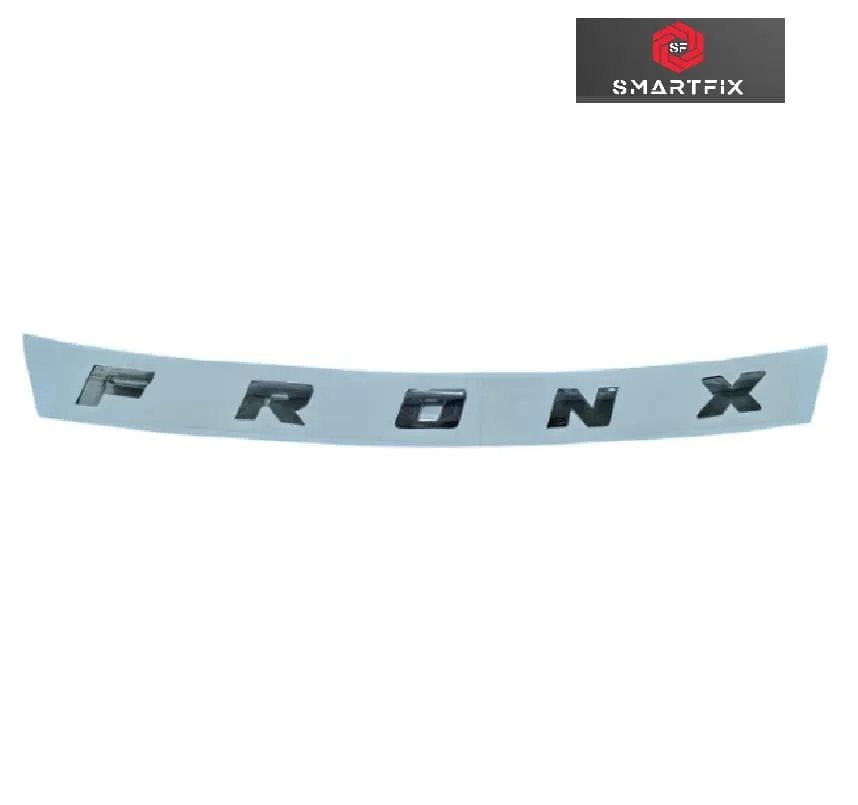 Fronx Car 3D Bonnet Letter Alphabets Names Logo, Chrome, Emblem Sticker for Maruti Suzuki Fronx, Car Monogram with Adhesive, Silver, Pack of 1, - Image 2