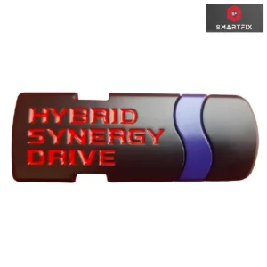 Hybrid Synergy Drive Badge Car Monogram Sticker for All Cars, Universal, Metal, Black, Pack of 1