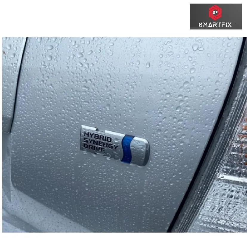 Hybrid Synergy Drive Badge Car Monogram Sticker for All Cars, Universal, Metal, Silver Pack of 1 - Image 2