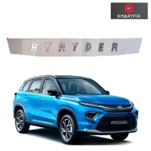 HYRYDER 3D Bonnet Letter Alphabets Logo Emblem Sticker, Chrome, Silver, Universal,Pack of 1