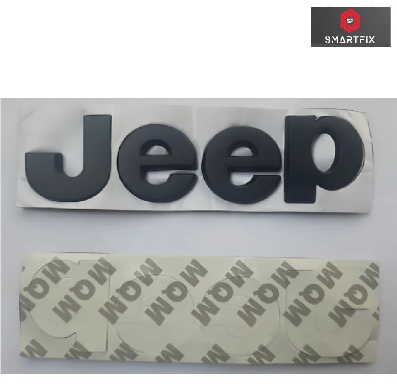 Jeep Sticker Badge 3D Metal Car Monogram Logo,13x4x0.3 cm, Universal, Black (Pack of 1) - Image 2