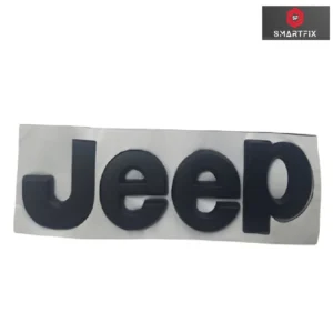 Jeep Sticker Badge 3D Metal Car Monogram Logo,13x4x0.3 cm, Universal, Black (Pack of 1)
