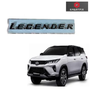 Legender 3D Dickie Letters Alphabets Names Sticker Logo Chrome, Legender Car Exterior Accessories, Dickie Letters, Black Colour, Logo, 8.5 inch (22cm),1 Pc