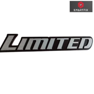 Limited 3D Metal Emblem Sticker Logo Badge, for Cars, Bikes & More Decal, Universal, Durable & Stylish, Black and Grey, Adhesive Back, 16X2.5X0.2 CM, Pack of 1