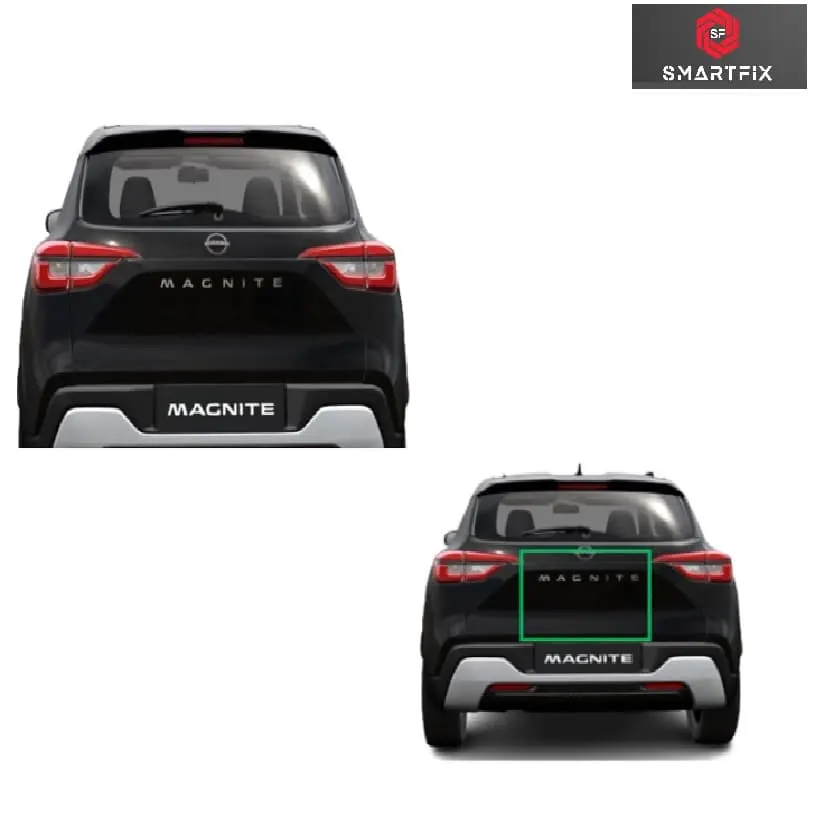 3D Chrome Letter for Magnite, Silver Finish, 62 cm x 3 cm, Car Emblem with Adhesive, Stylish & Durable Metal Sticker Badge Logo - Image 3