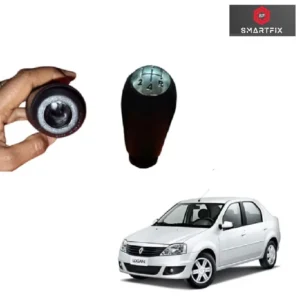 Gear Lever Knob/Shifter Knob for Mahindra Renault Logan, 5 Speed, Black Color, Pack of 1