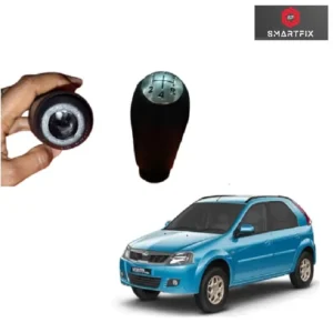 Gear Lever Knob/Shifter Knob for Mahindra Verito, 5 Speed, Black Color, Pack of 1