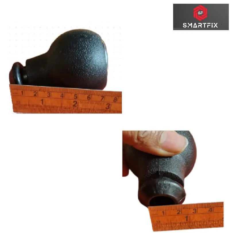 Heavy Duty Gear Lever Knob/Shifter Knob for Maruti Suzuki Ritz, Black Color, 5 Speed, Pack of 1 - Image 7
