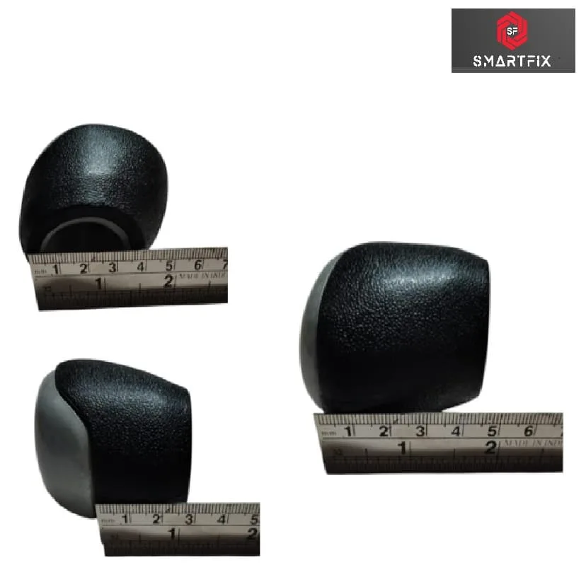 Heavy Duty Gear Lever Knob/Shifter Knob For Tata Nexon, 6 Speed, Black/Grey, Pack of 1 - Image 2