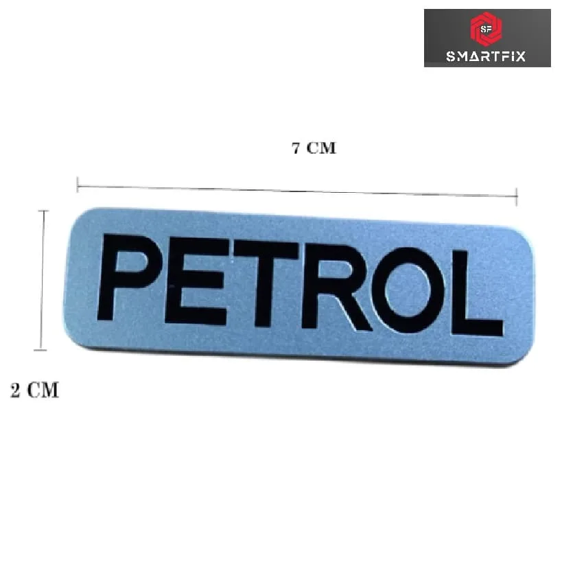 Petrol Premium Matte Finish 3D Metal Sticker Emblem Badge for Car & Bike | Matte Silver with Black Text, Self-Adhesive, Easy Installation, Eye Catching, Durable, Universal, Pack of 1 - Image 5