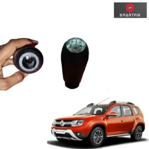 Gear Lever Knob/Shifter Knob for Renault Duster, 5 Speed, Black Color, Pack of 1