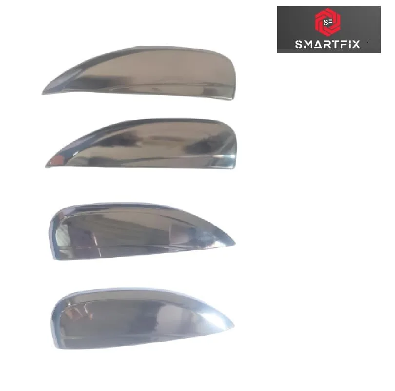Renault Kwid Catch Cover Door Handle Cover/Protector, Chrome Finish, ABS Material, Silver, Set of 4 Pcs - Image 3