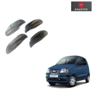 Catch Cover, Chrome Finish, Door Handle Protector Compatible for Hyundai Santro Xing 2005-2014 Model, ABS Material, Set of 4 Pcs, Silver