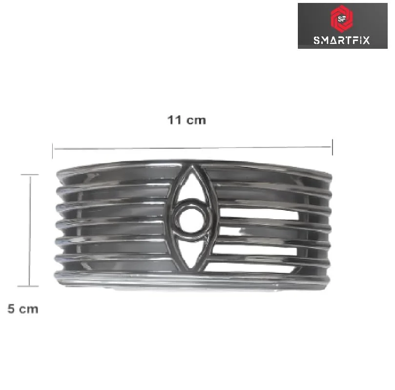 Car Side Lamp/Indicator Chrome Jali Frame Grill Cover, Silver Color, Set of 2 Pcs - Image 5