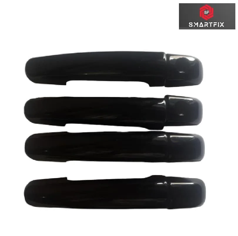 Maruti Suzuki Swift 2009-17 Catch Cover,Door Handle Cover/Protector, Chrome Finish, Black Color, ABS Material, with Adhesive, Set of 4 Pcs - Image 3