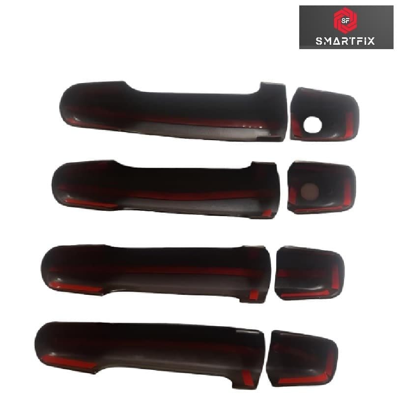 Maruti Suzuki Swift 2009-17 Catch Cover,Door Handle Cover/Protector, Chrome Finish, Black Color, ABS Material, with Adhesive, Set of 4 Pcs - Image 4