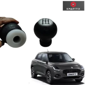 Heavy-Duty Gear Lever Knob/Shifter Knob for Suzuki Swift, Black Color, 5 Speed, Pack of 1