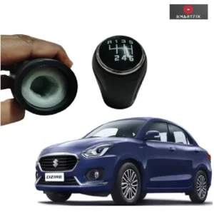 Gear Lever Knob/Shifter Knob for Swift Dzire 2018, Black Color, 5 Speed/Gear, Pack of 1