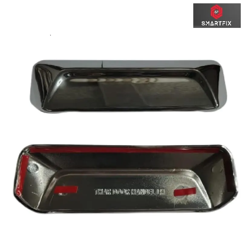 Mahindra Thar Roxx 2024 Catch Cover | Door Handle Cover/Protector, Chrome-Finish ABS Material, Silver, Set of 6 Pieces with Adhesive Back - Image 5