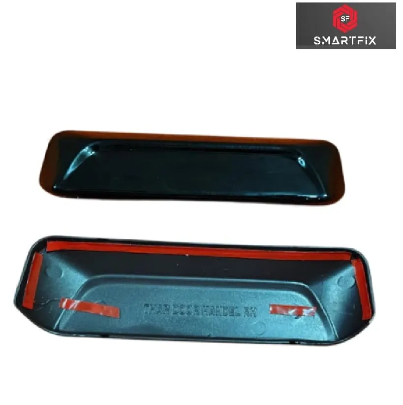 Mahindra Thar Roxx 2024 Catch Cover | Door Handle Cover/Protector, Chrome-Finish ABS Material, Black, Set of 6 Pieces with Adhesive Back (Black) - Image 3