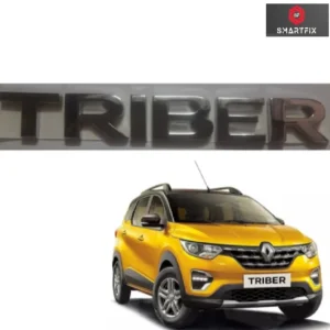 Triber 3D Bonnet Letter Alphabets Chrome Sticker Compatible for Renault Triber, Pack of 1