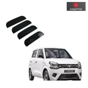 Maruti Suzuki Wagon R Catch Cover Exterior Door Handles, Chrome, Black Color, Compatible Universal for Wagon R All Models, Set of 4 Pcs (Black)