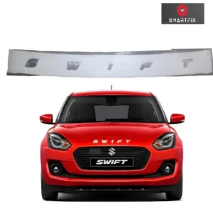 Swift 3D Bonnet Letters Alphabets Names Chrome Emblem, Maruti Suzuki Swift Car Exterior Accessories, Car Monogram, Logo, Silver, Pack of 1