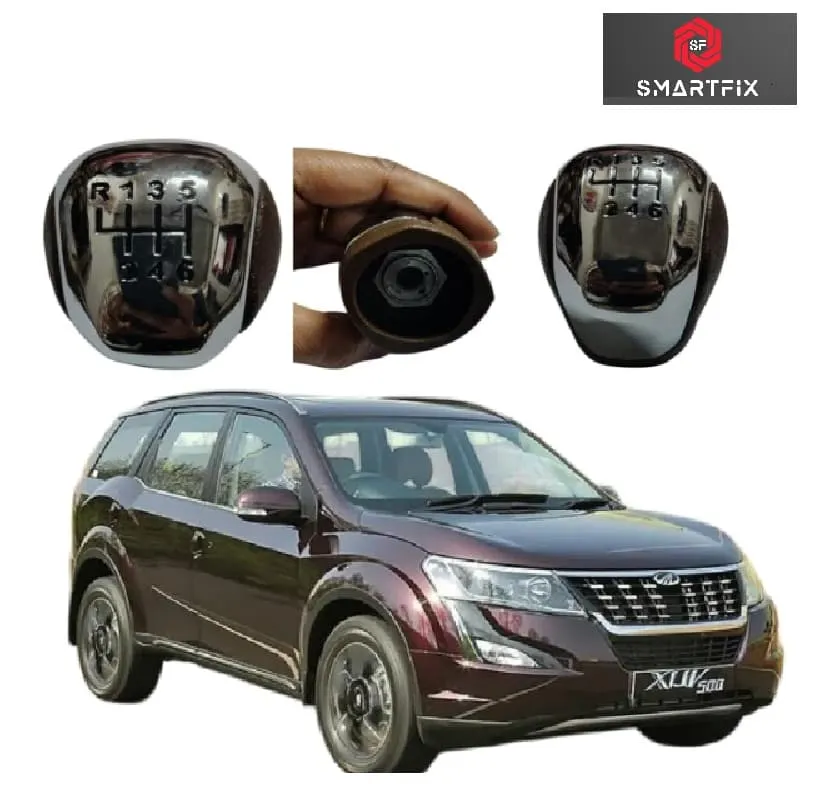 Gear Lever Knob/Shifter Knob for Mahindra XUV 500, 6 Speed, Beige Color, Pack of 1