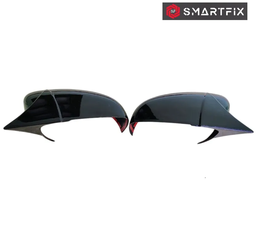Batman Style Side Mirror Cover Plain Without Cut for Celerio Old LXI Model Glossy Black, Set of 2 LH & RH - Image 6