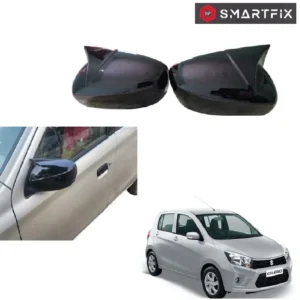 Batman Style Side Mirror Cover Plain Without Cut for Celerio Old LXI Model Glossy Black, Set of 2 LH & RH