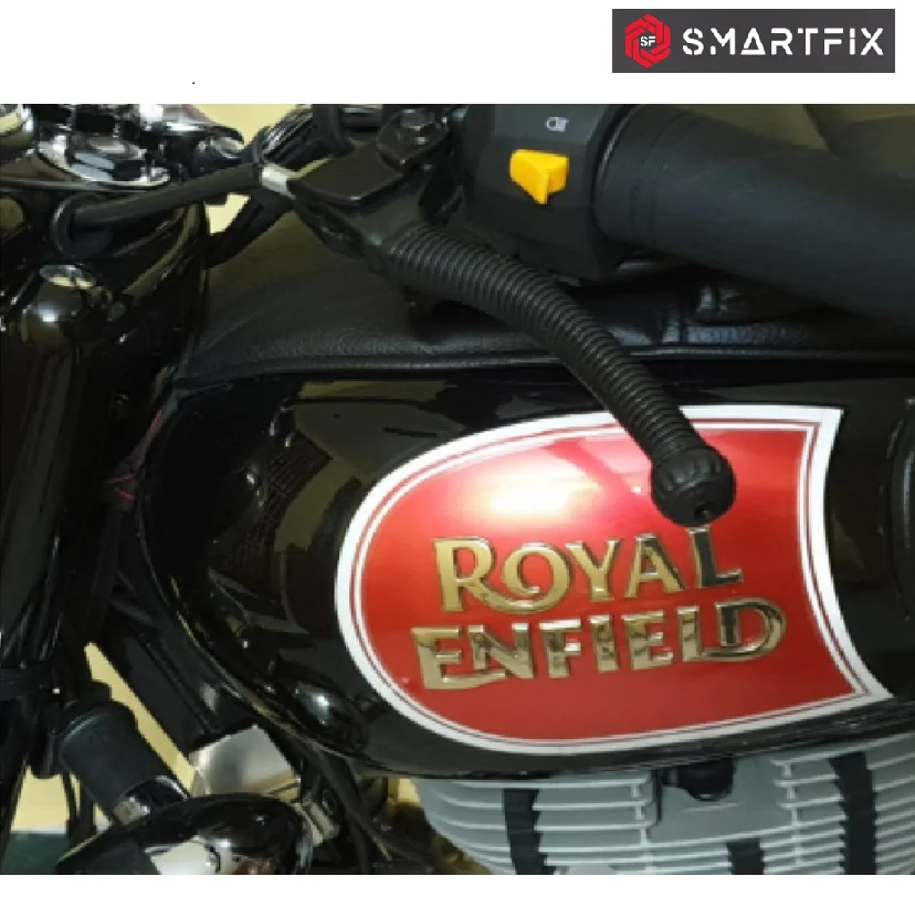 Royal Enfield & Bullet 350 Original Emblem Sticker Tank Monogram, Self Adhesive, Pack of 4, Gold - Image 8