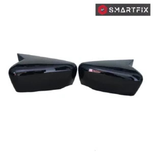 Batman Style Car Side Mirror Cover for Altroz 1st Gen 2020-2025 with Indicator Cut | Glossy Black, Self Adhesive, Set of 2 LH & RH