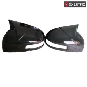 Batman Style Side Mirror Cover for Ertiga 2012-17 With Indicator Cut, Glossy Black, Set of 2 LH & RH