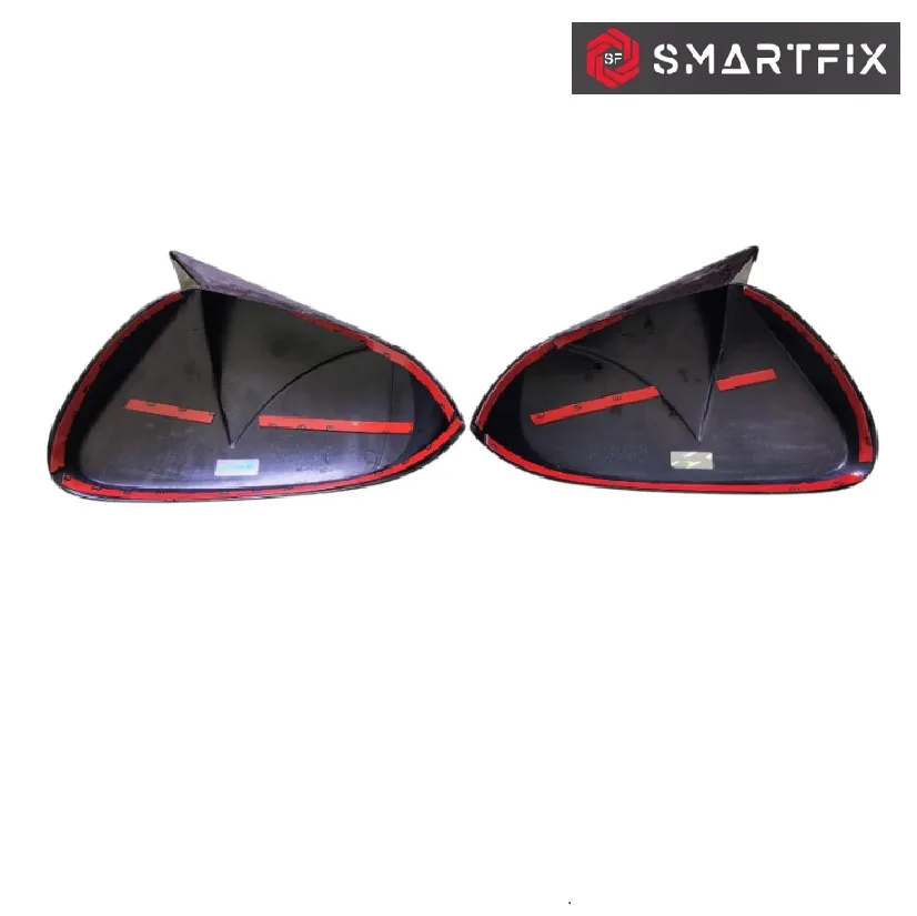 Batman Style Side Mirror Cover for Hyundai Xcent, Glossy Black Finish, Plain Without Indicator Cut, Set of 2 LH & RH - Image 4
