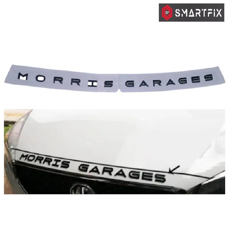 Morris Garages 3D Bonnet Letter, Self Adhesive, Pack of 1, Black